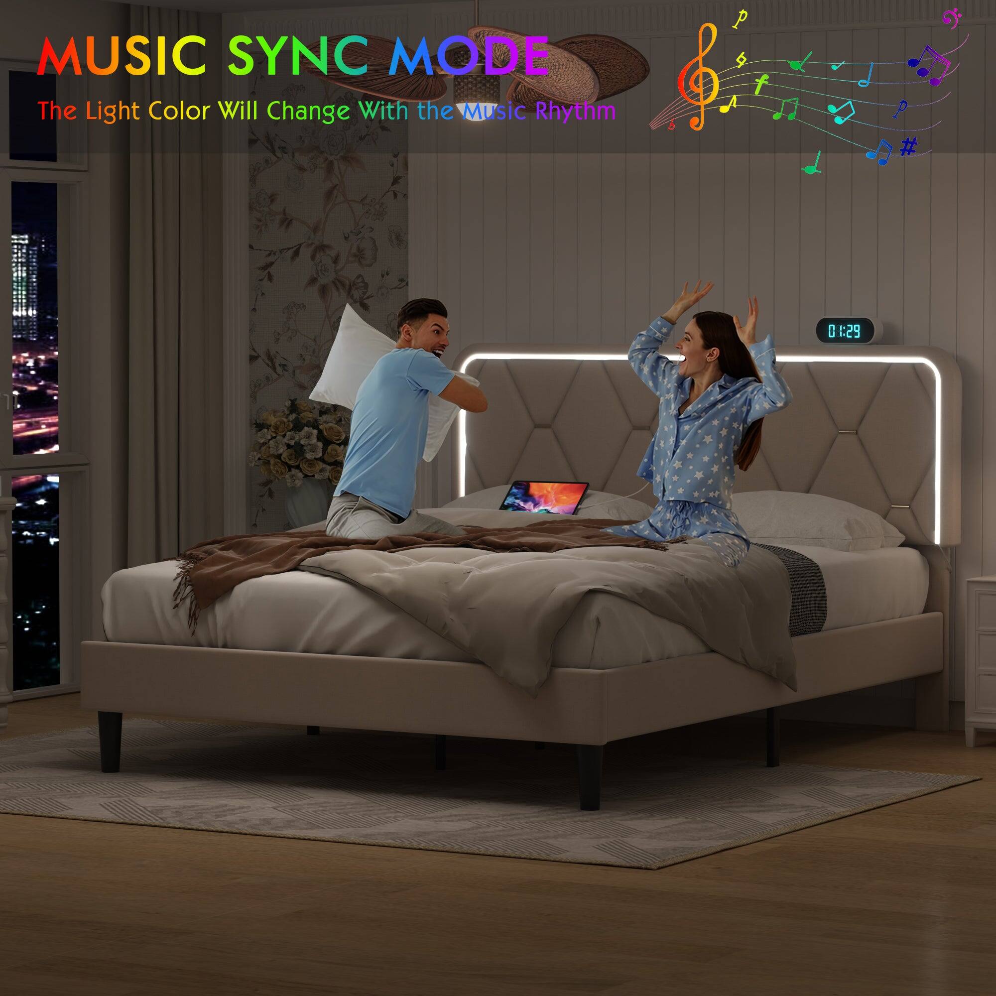 MUSIC SYNC MODE  
The Light Color Will Change With the Music Rhythm