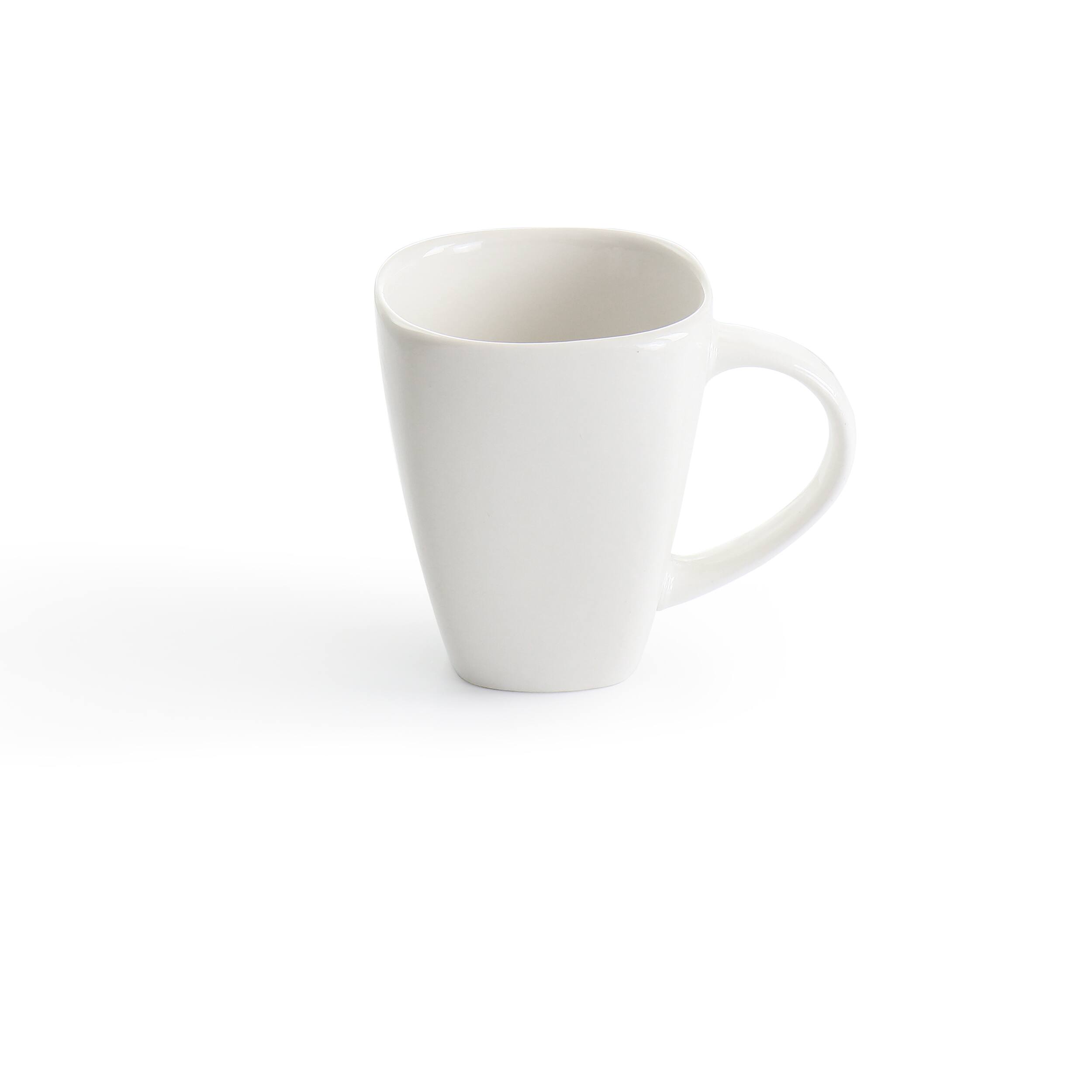 Alt View 5. Gibson - Gibson Elite Soho Lounge 16 Piece Square Fine Ceramic Dinnerware Set in White - White.