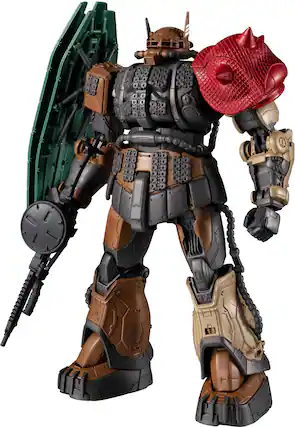 Front. Bandai - Bandai - Gundam: Requiem for Vengeance - Gundam Universe - ZAKU II (Unidentified Type) Solari Action - Collectibles - Multicolor.