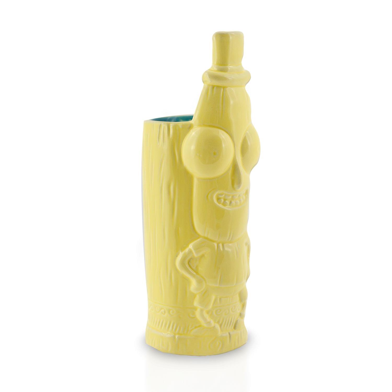 Alt View 1. ThinkGeek - Geeki Tikis Rick & Morty Mr. Poopy Butthole | Tiki Style Ceramic Mug | Holds 12 Ounces - Beige.