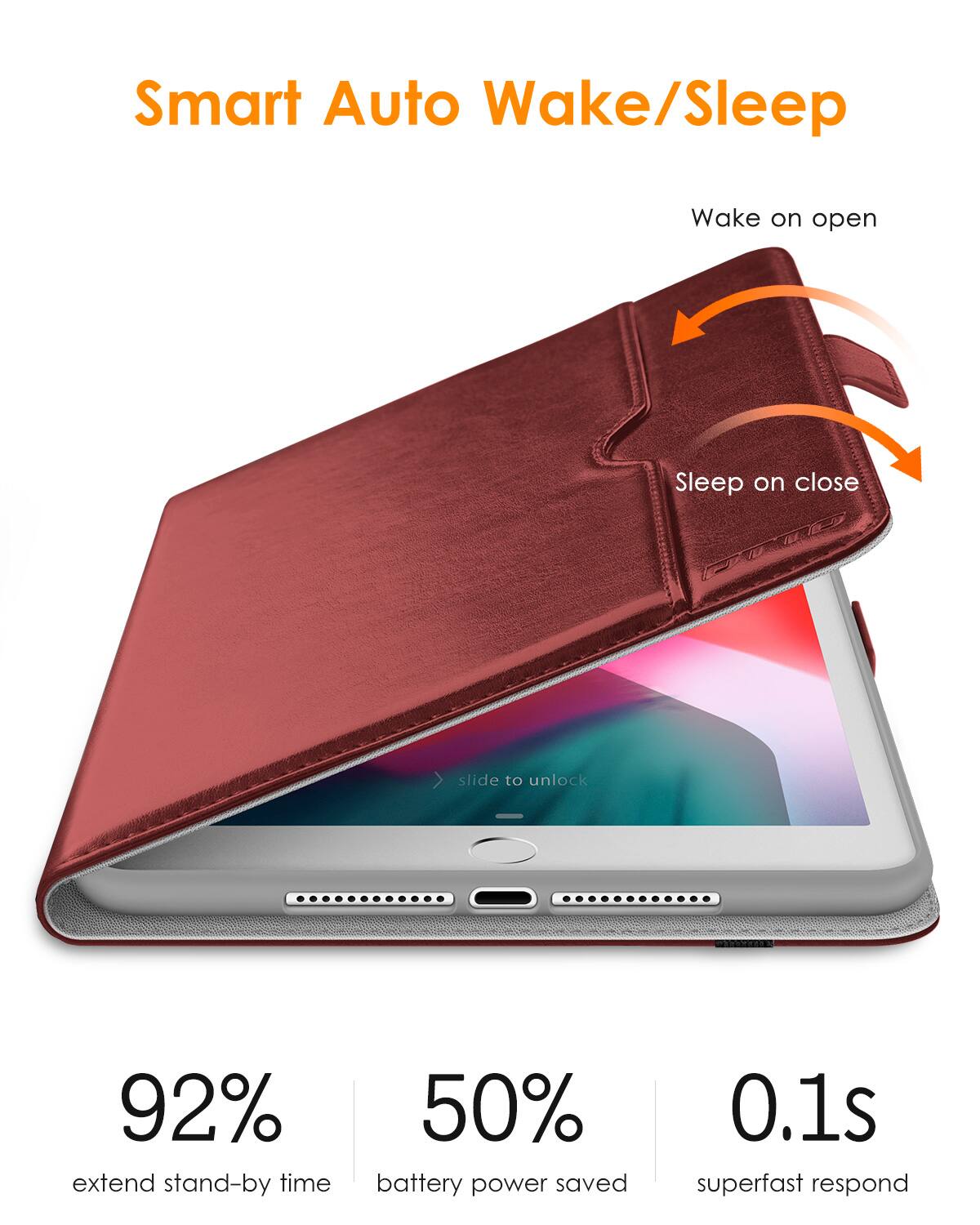 Smart Auto Wake/Sleep

- Wake on open
- Sleep on close

92% extend stand-by time

50% battery power saved

0.1s superfast respond