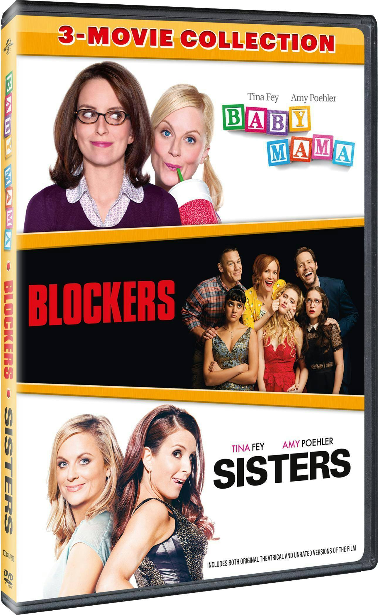 Angle. Baby Mama / Blockers / Sisters 3-Movie Collection [DVD].
