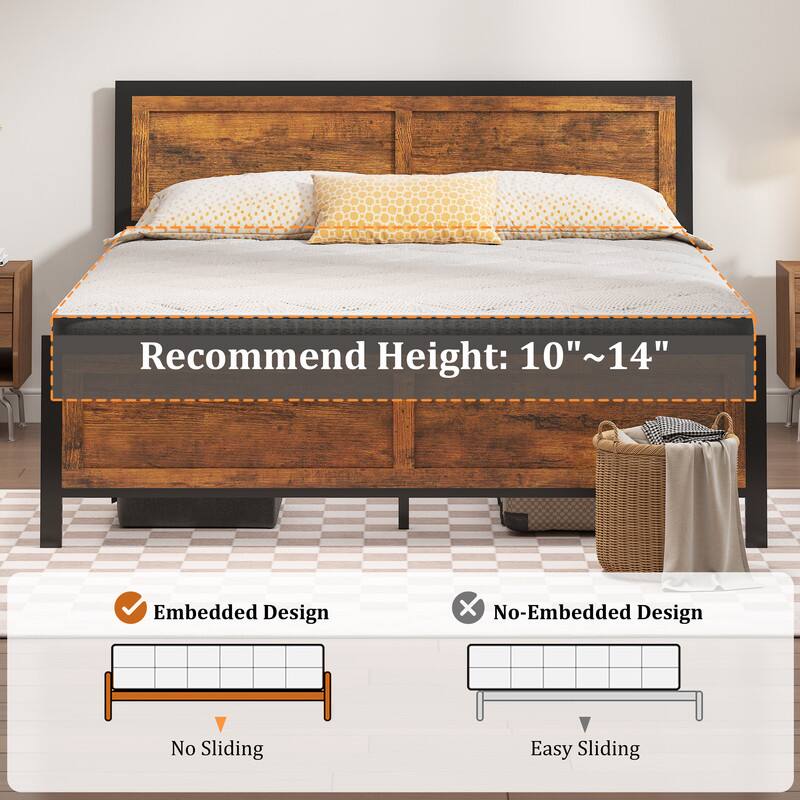Recommend Height: 10"~14"

Embedded Design: No Sliding

No-Embedded Design: Easy Sliding