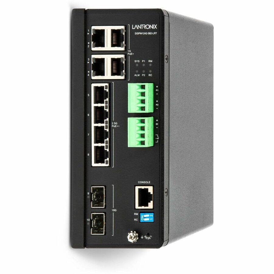 LANTRONIX SISPM1242-582-LRT

1G POE+ - SYS F1 KM 4 ALM P2 RC 5

2.5G POE++ - 1.. 2+ . +..

CONSOLE 9 10 10G RM RC . 2