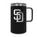 Front. Great American Products - San Diego Padres 18oz. Hustle Travel Mug - Black.