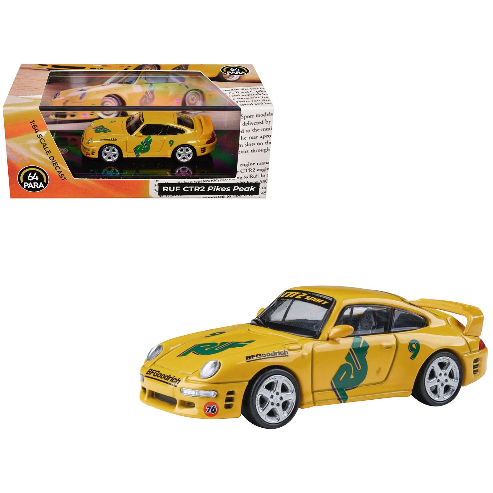 64 PARA  
1:64 SCALE PARA 64 DIECAST  

Maisodries  
- A.B. and C pulla and Look . composine des posine IRAN and Inces speed Sport models delivered by P 10 the intal he rear apro sloes on the W sics through eagine manz CTR2 engir Raf. lp 20g to Lon worldwase, 580 RUF CTR2 Pikes Peak di NO  
SITZ sport 9 RUF BFGoodrich 9 BFGoodrich 76 RJF