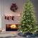 Angle. BreeBe - 7.5FT Green PVC+PE Christmas Tree with 450 Warm White UL Lights 2856Tips - Green.