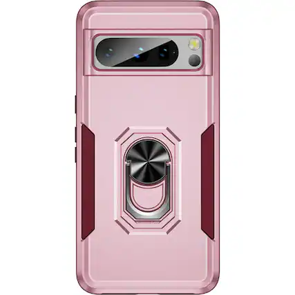 Front. SaharaCase - Military Kickstand Series Case for Google Pixel 8 Pro - Rose Gold.