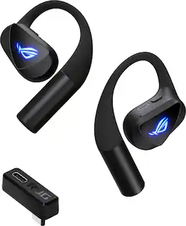 ASUS - ROG Cetra Open Wireless SpeedNova Open-Ear Gaming Earbuds for PC, iOS, Android, Switch - Black
