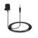 Front. Unique Bargains - Lavalier Lapel Microphone 3.5mm Straight Stereo 4-Pole Condenser Mic 1.5m Wired Unidirectional - Black.