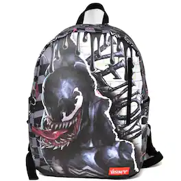 Marvel - Venom 16.5" PU School Backpack with Side Pockets - Black