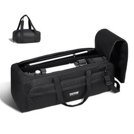 VEVOR - Telescope Case, 30.3", Telescope Storage Bag with Fixed Buckles, Multi-Pocket & Detachable Divider - Black