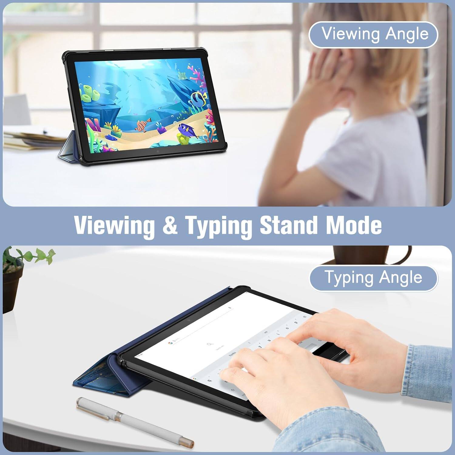 Viewing Angle

Viewing & Typing Stand Mode

Typing Angle