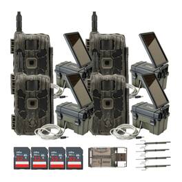 Stealth Cam - 40MP Deceptor Max Trail Camera with Solar Panel (4-Pack) Bundle