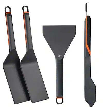 Angle. Blackstone - 4-Piece E-Series Non Stick Induction Compatible Accessory Kit - Black.
