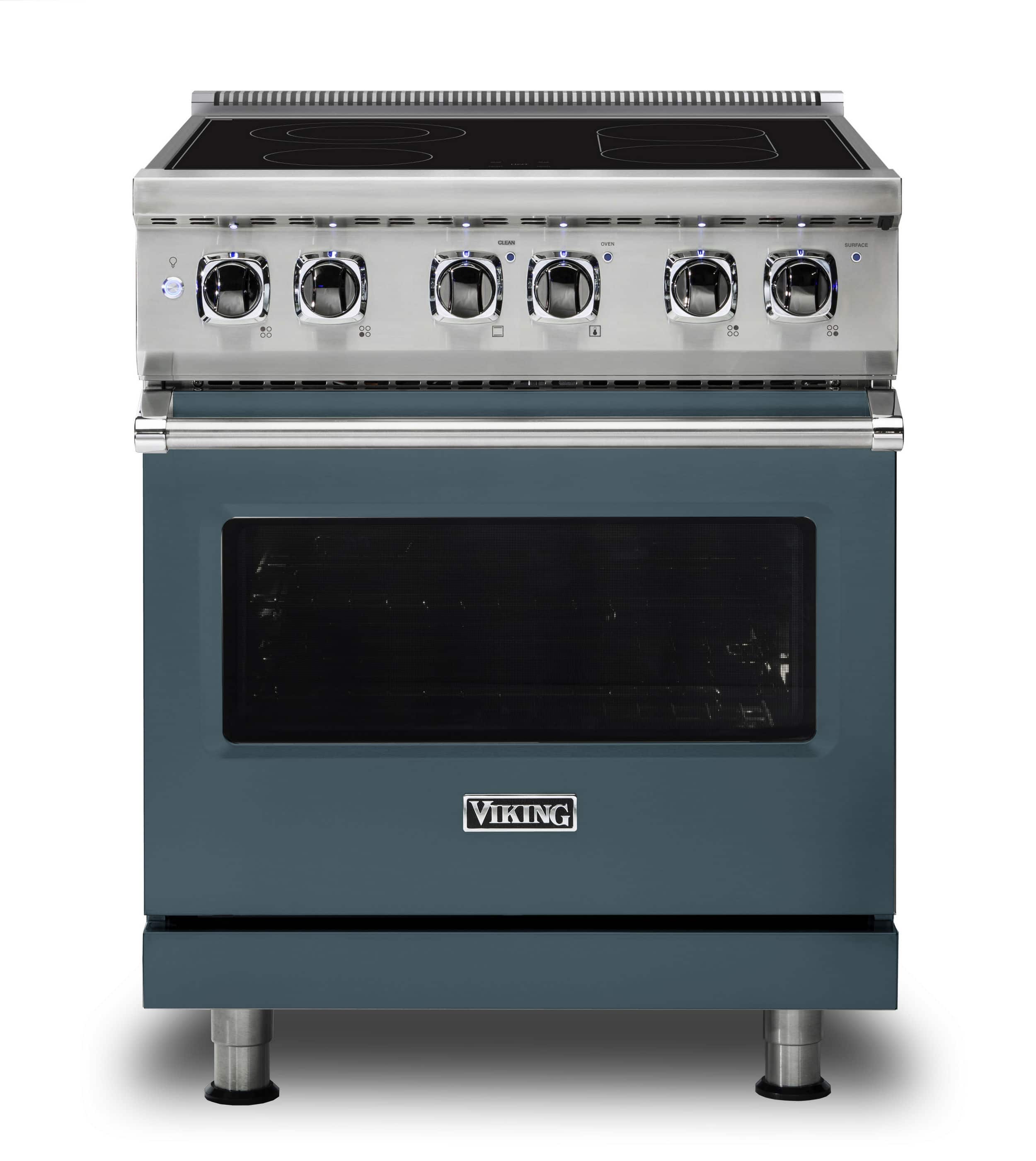 Viking - 5 Series 30" Wide Freestanding Electric Range - Squall - Front_Zoom