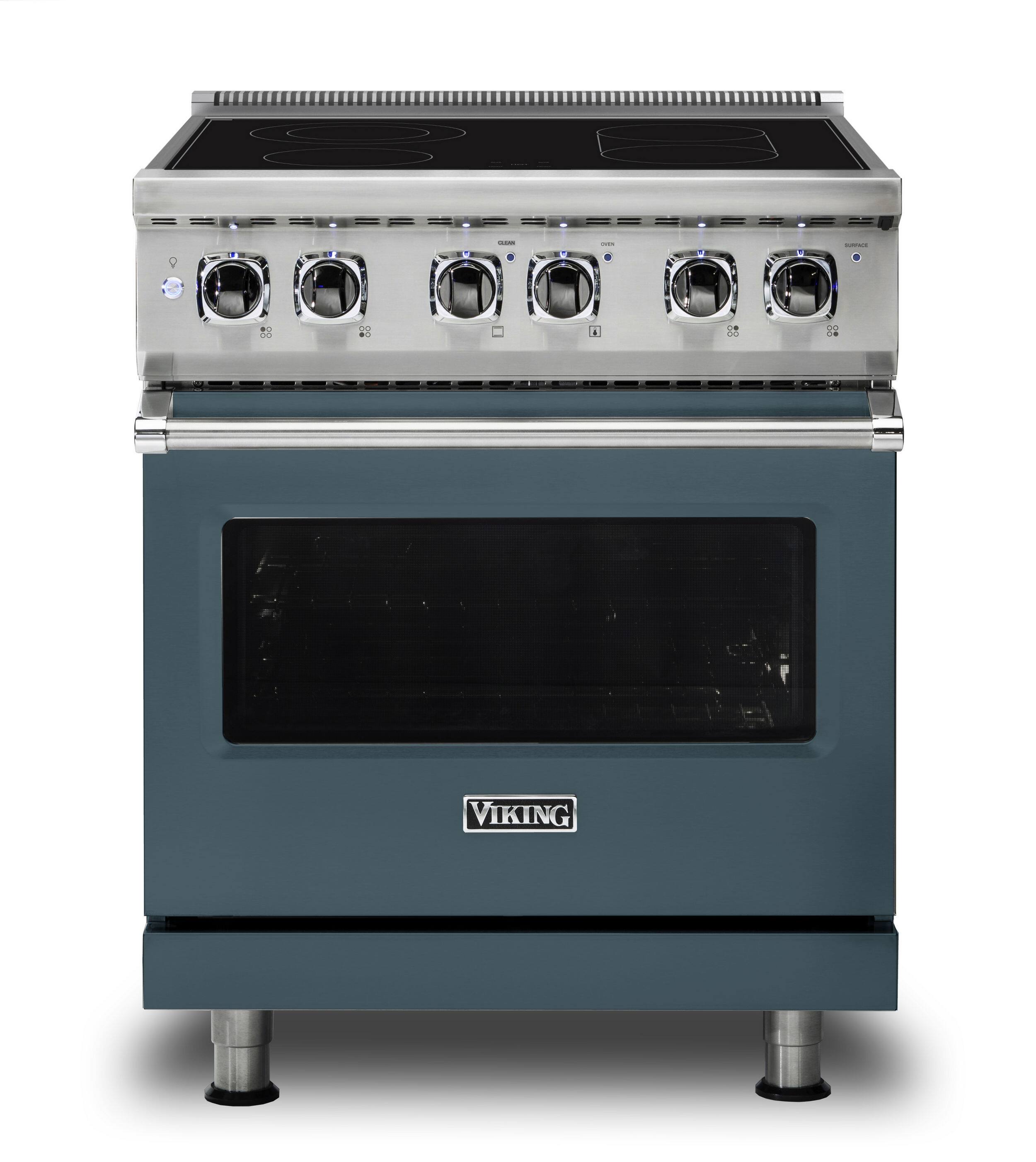Front. Viking - 5 Series 30" Wide Freestanding Electric Range - Squall.