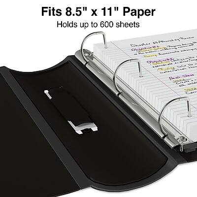 Fits 8.5" x 11" Paper  
Holds up to 600 sheets