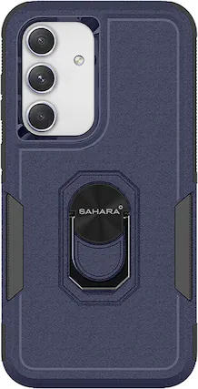 Front. SaharaCase - Raider Series Heavy Duty Case for Samsung Galaxy A36 5G - Midnight Blue.