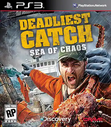 PS3
PlayStation Network
DEADLIEST CATCH
SEA OF CHAOS
RATING PENDING
RP
CONTENT RATED BY ESRB
Discovery Channel
Crave Games - RP (Rating Pending)
