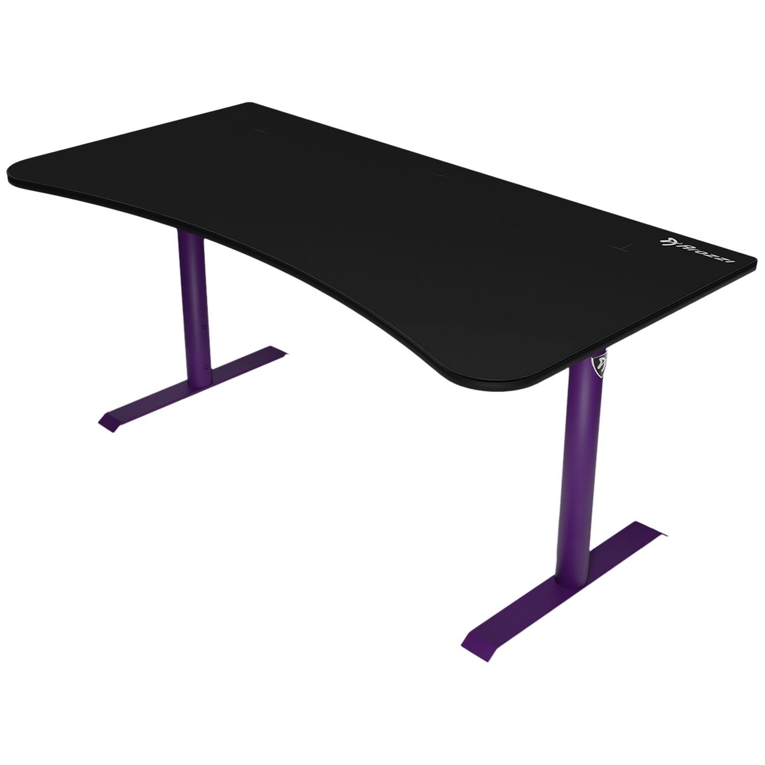 Left. Arozzi - Arena Ultrawide Curved Gaming Desk - Deep Purple.