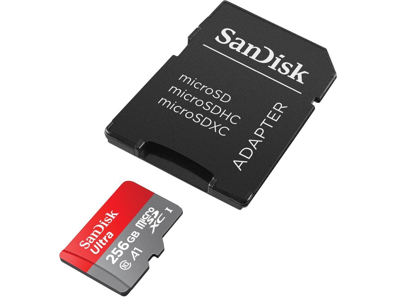 SanDisk 256GB Ultra microSDXC A1 UHS I/U1 Class 10 Memory Card