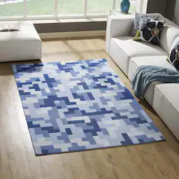 Multicolored Light and Dark Blue