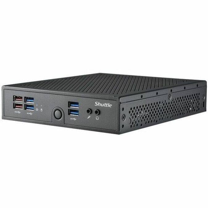 Alt View 4. Shuttle - Shuttle XPC slim Barebone System - Slim PC - 1 x Processor Support - 1 Celeron 12th Gen 7305 1.10 GHz Penta-core (5 - Black.