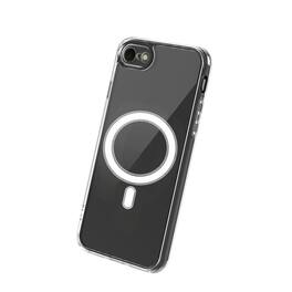 Qixxronics - Magnetic Case for iPhone SE2, iPhone SE3 Cellphone Magnetic Cover Shockproof Slim Phone Case - Clear