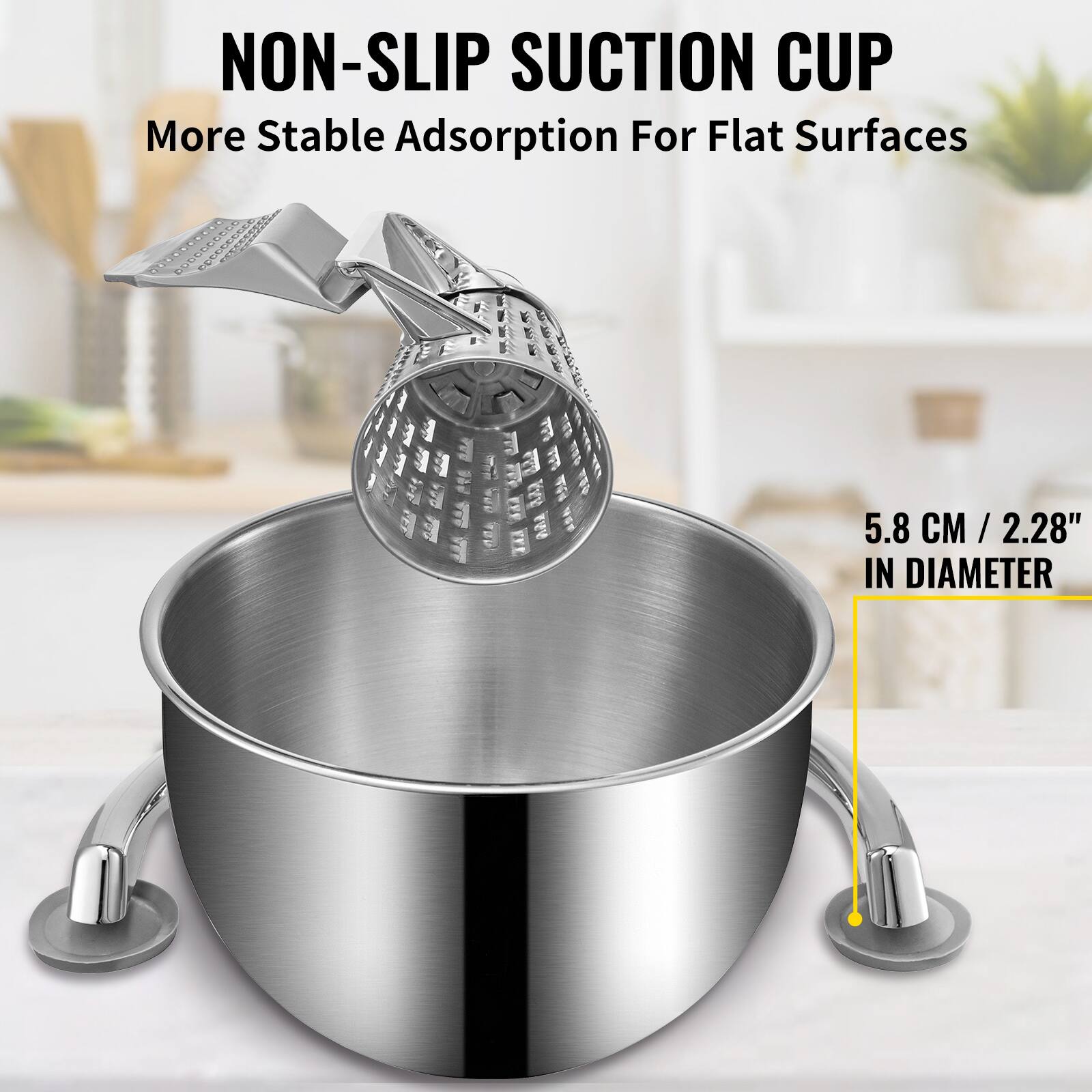 NON-SLIP SUCTION CUP More Stable Adsorption For Flat Surfaces 5.8 CM / 2.28" IN DIAMETER