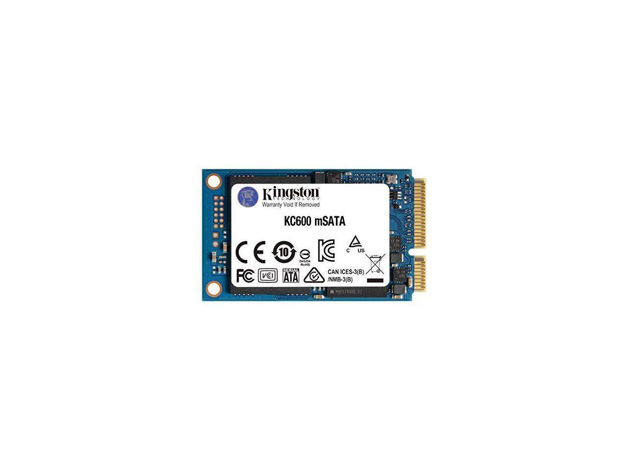 Kingston KC600 1 TB Solid State Drive mSATA Internal SATA [SATA