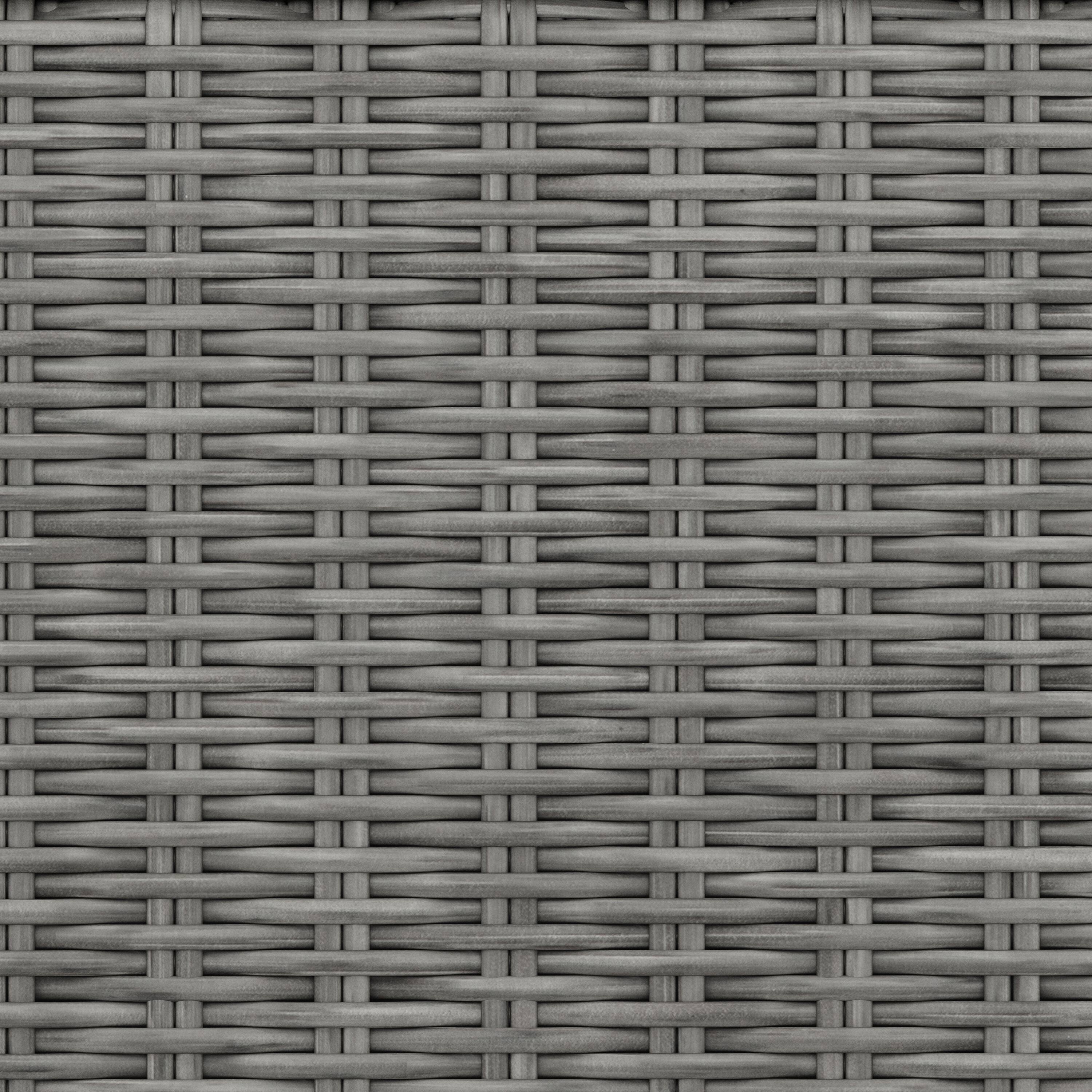 Alt View 9. Martha Stewart - Bedford 2PK Outdoor Rattan Wicker Stackable Dining Armchairs - Gray.