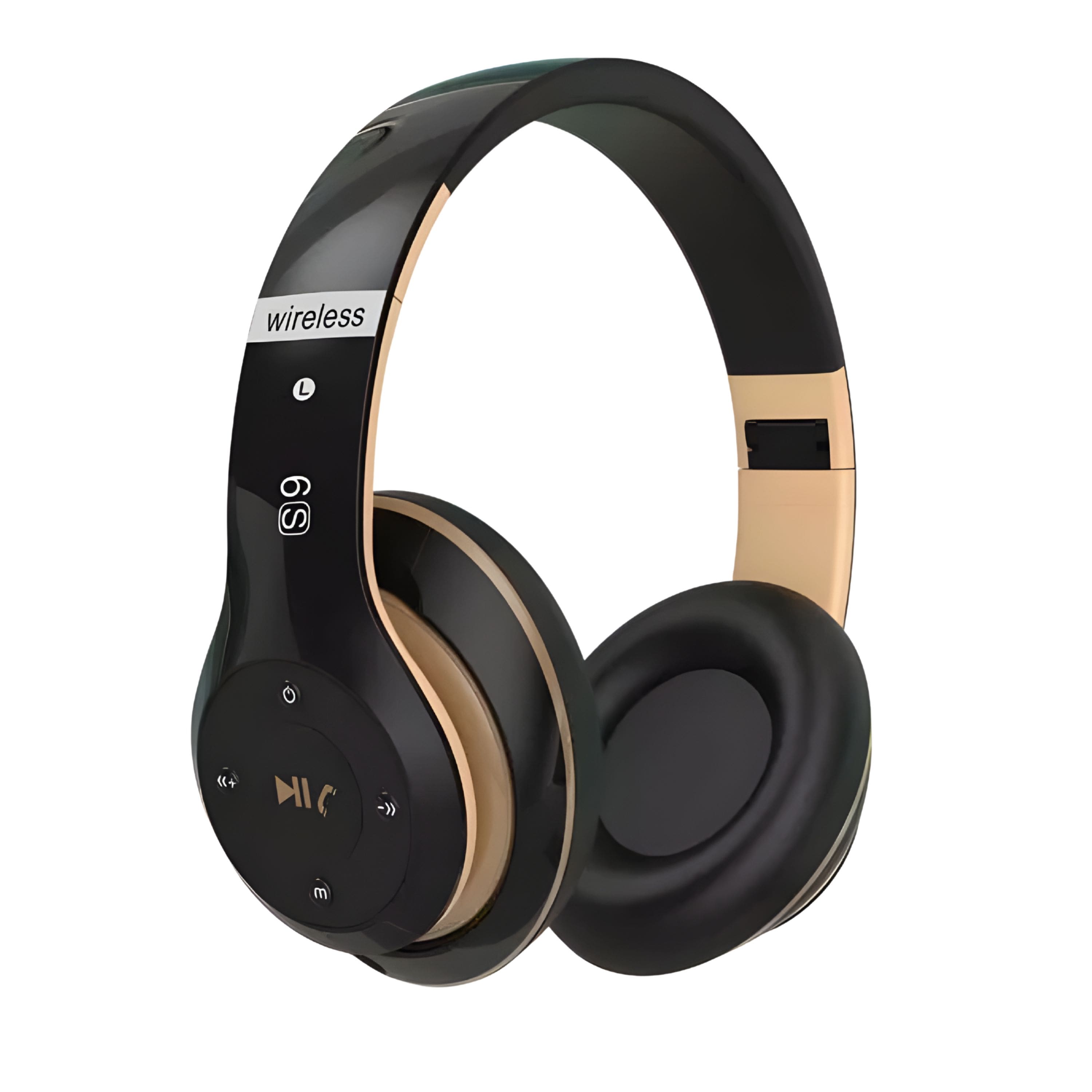 Kitcheniva - Wireless Headphones Bluetooth Noise Cancelling Stereo Earphones - Black