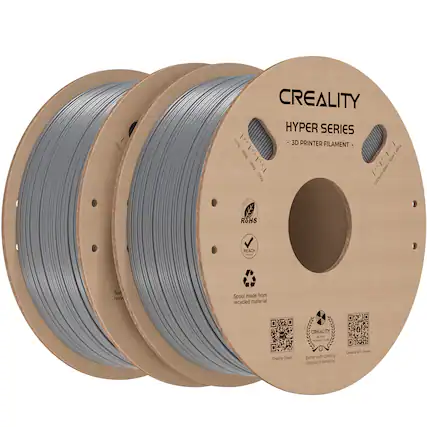 I have grouped the text and corrected it as follows:
"100g Creality Hyper Series 3D Printer Filament, 600a, 1.75mm, 100% ROHS REACH compliant, spool made from recycled material. Creality Nylon 3D printer filament. Creality Cloud - Better with Creality Original Filaments. Creality Hyper Series."