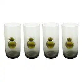 Toynk - Star Wars Bb-8 20Oz Black Glass Tumbler Set Of 4