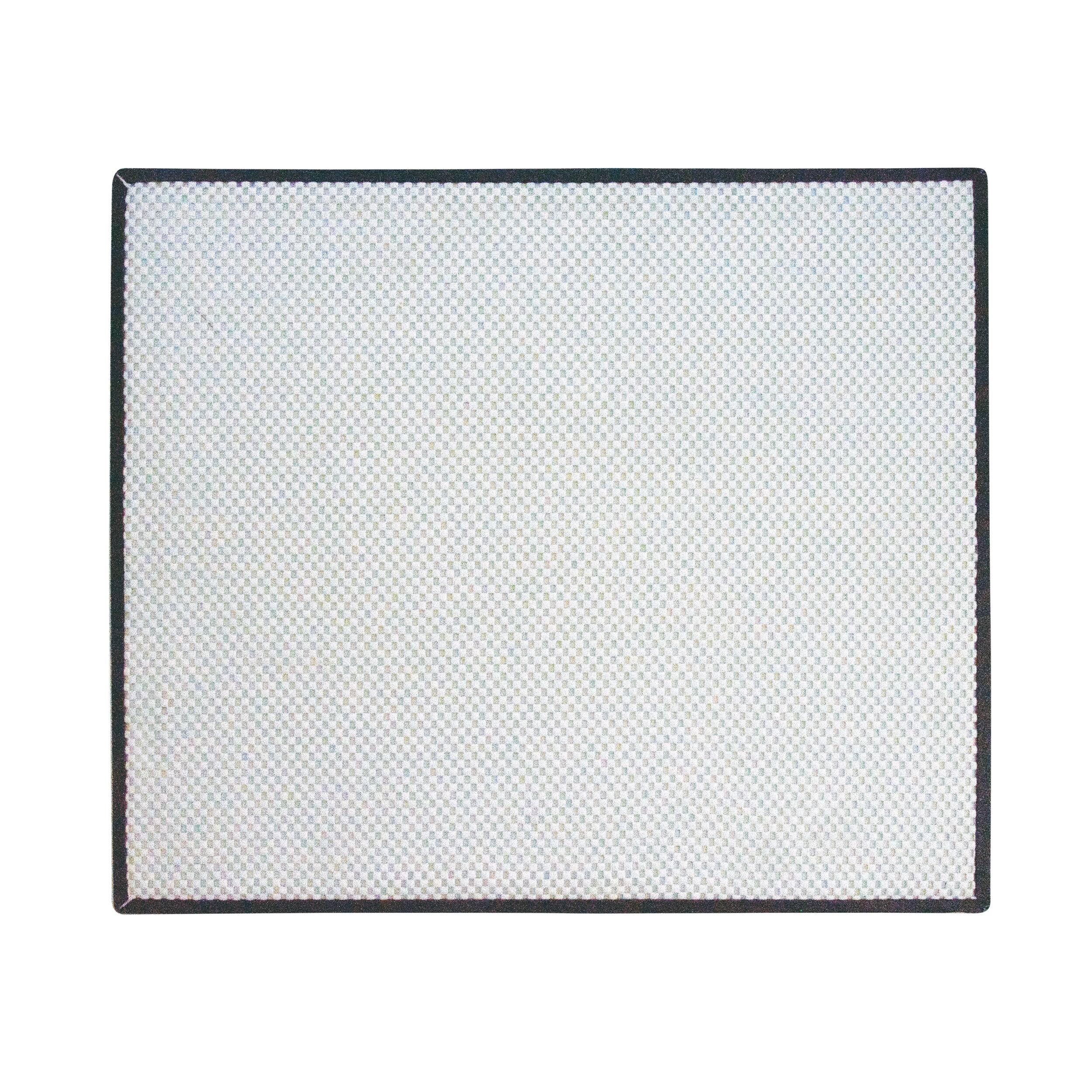 Back. Range Kleen - 5-Piece 17 x 20-inch Black Matte Counter Mat and 4-pk Garden Harvest Burner Covers.