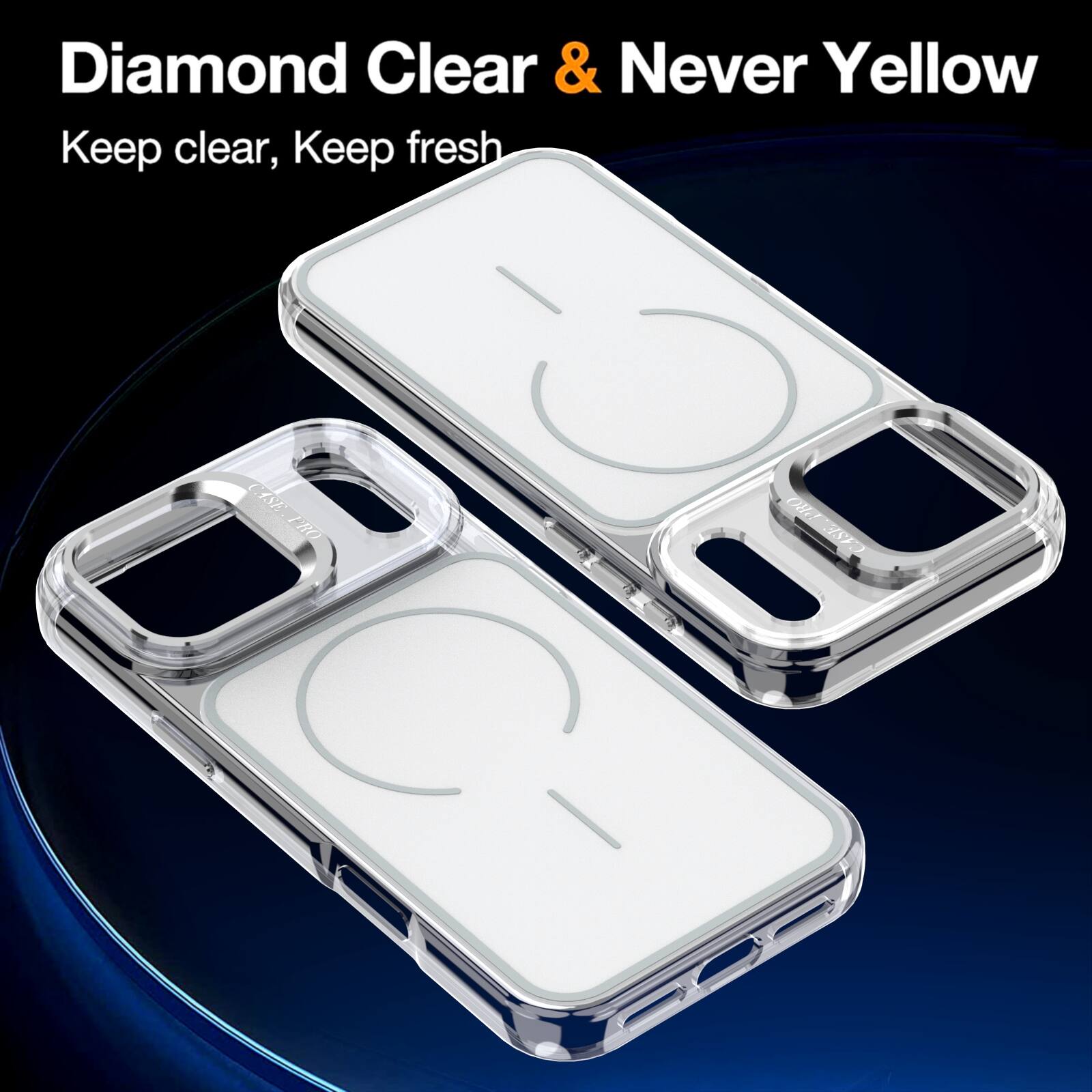 Diamond Clear & Never Yellow  
Keep clear, Keep fresh