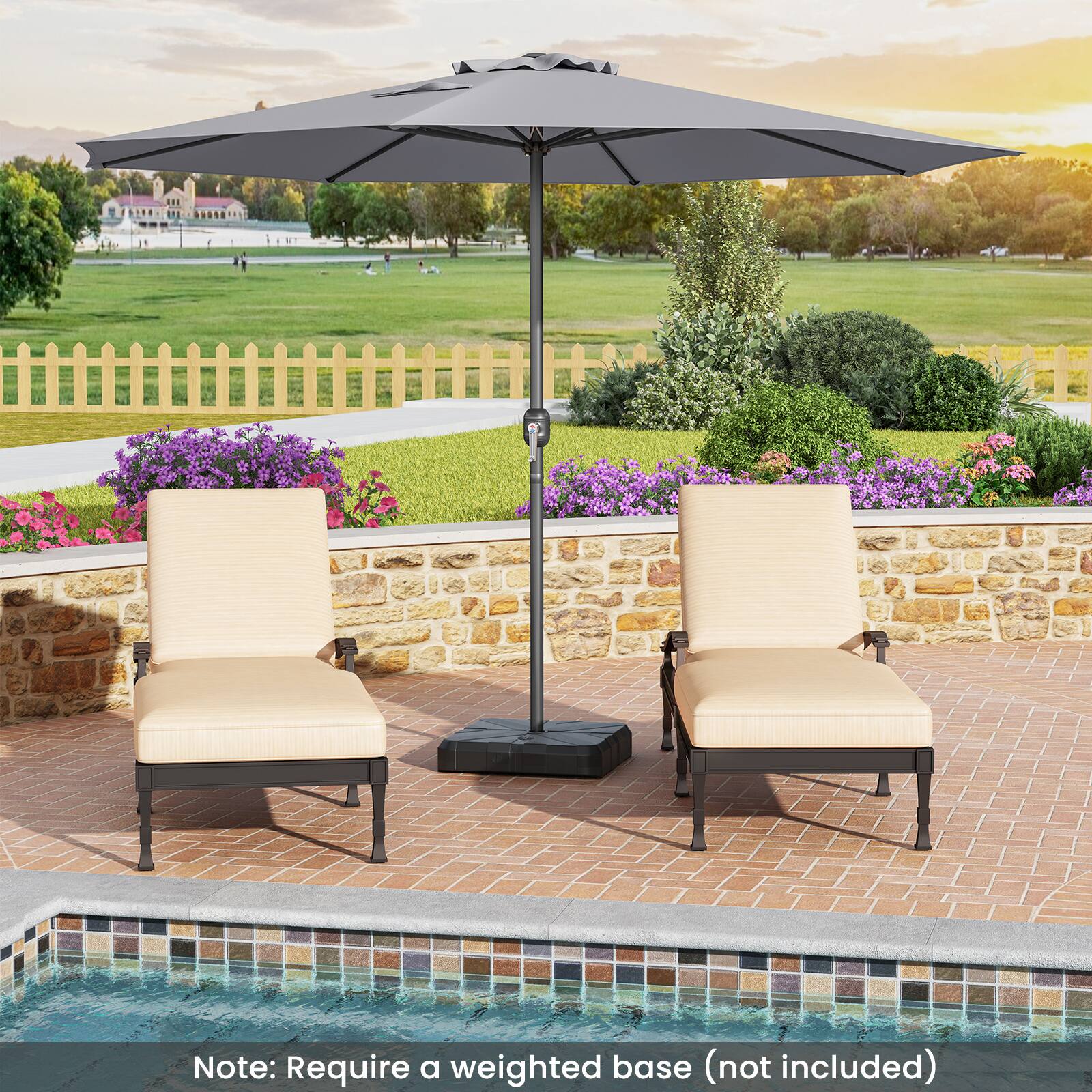 Note: Require a weighted base (not included)