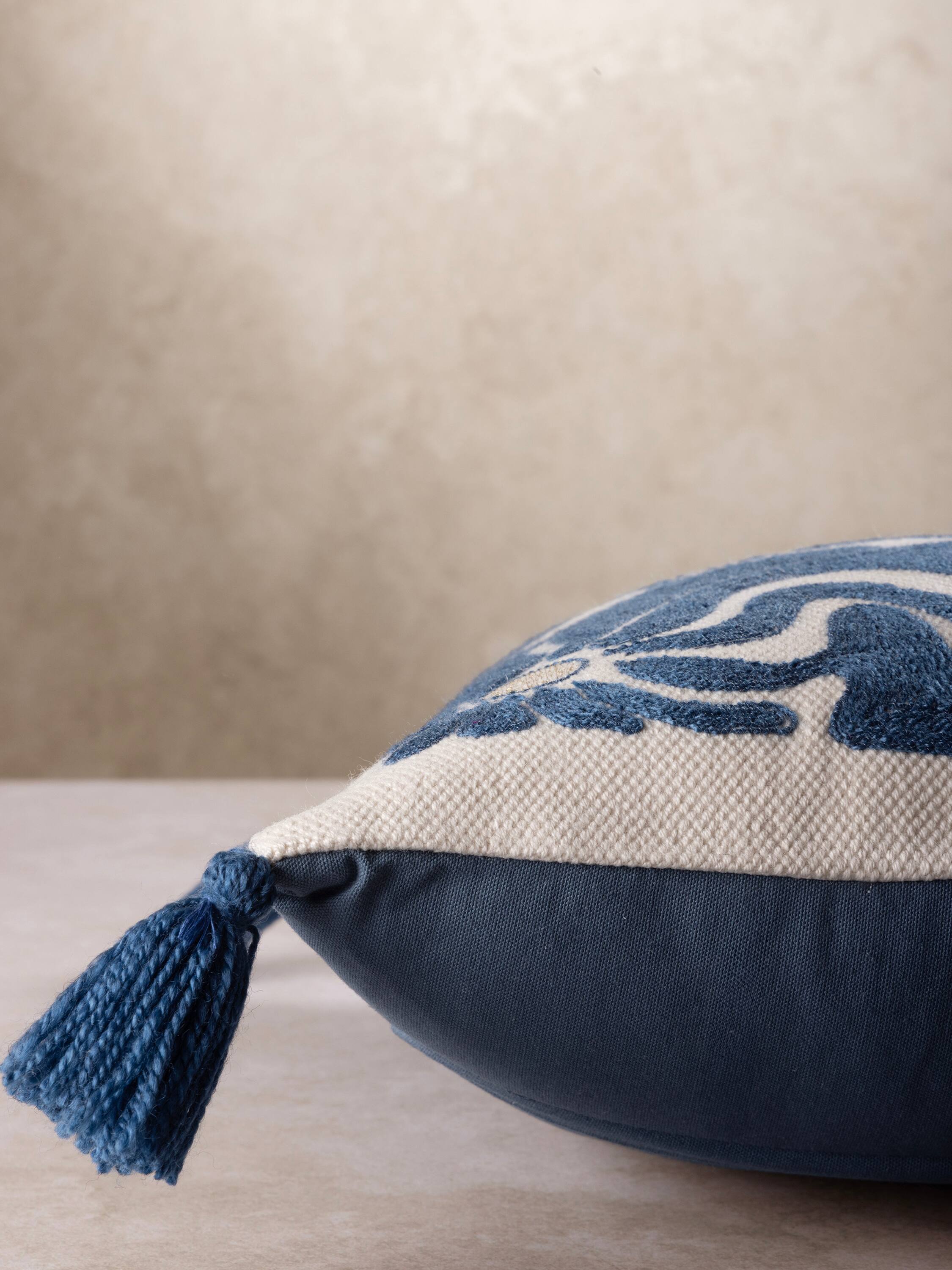 Left. GAURI KOHLI - Sialkot Pillow - Multicolored.