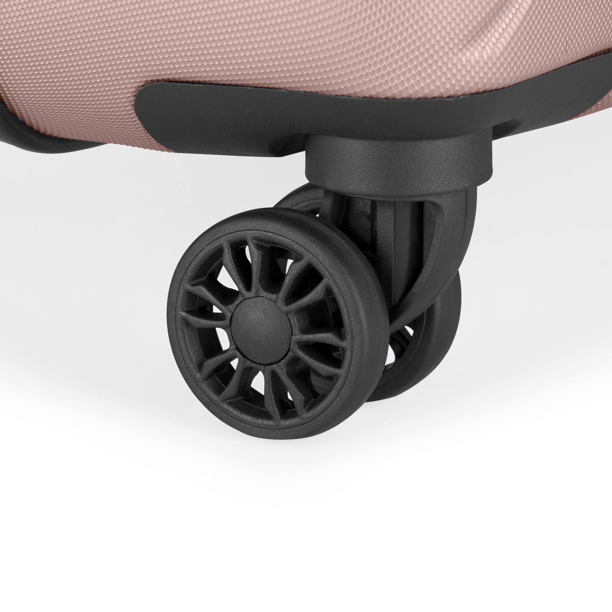 Alt View 5. Bugatti - Mecca 2 Piece Hardside Luggage Set with Expansion - Blush.