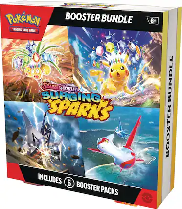 Pokémon Trading Card Game
Scarlet & Violet
Surging Spark's
Booster Bundle
Includes 6 Booster Packs
6+
