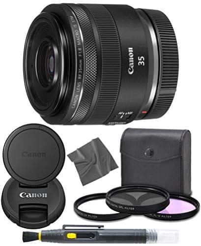 Canon - RF 35mm f/1.8 IS Macro STM Lens + AOM Pro Starter Bundle Kit