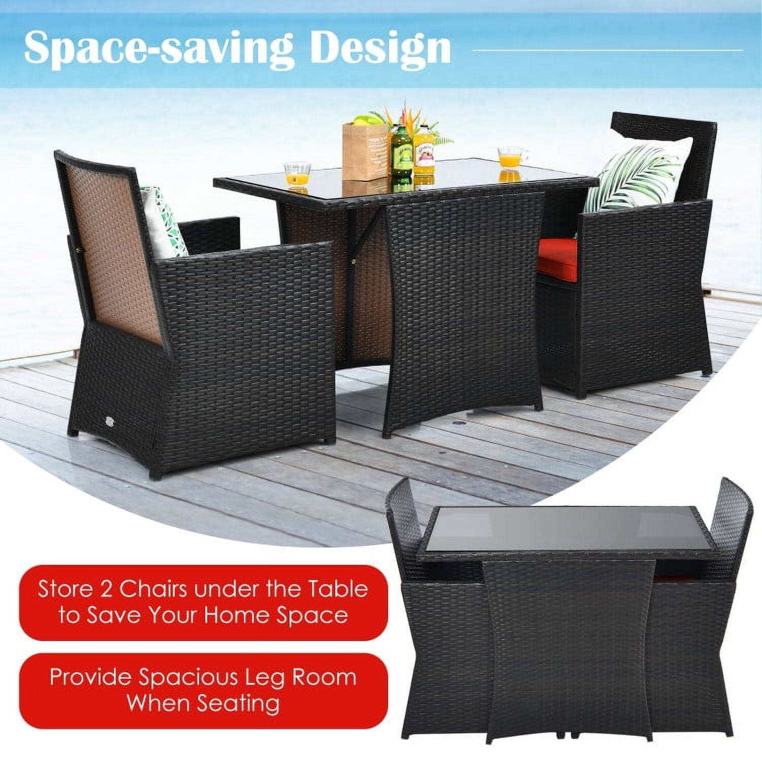 Space-saving Design

Store 2 Chairs under the Table to Save Your Home Space

Provide Spacious Leg Room When Seating