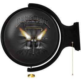 The Fan-Brand - NHRA Don't Blink or You'll Miss the Race 21'' x 23'' Rotating Lighted Wall Sign - Multicolor