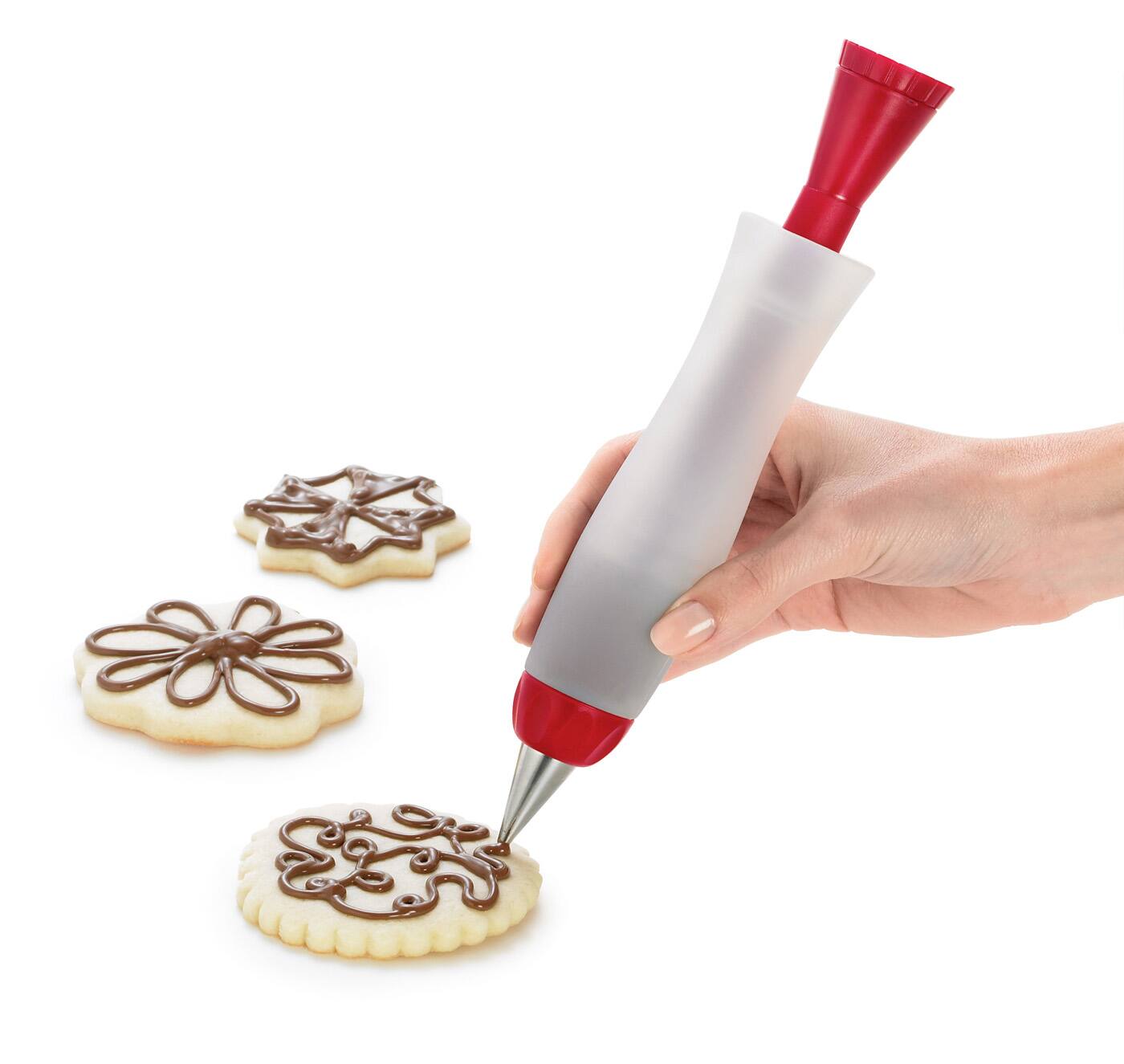Alt View 3. Cuisipro - Deluxe Decorating Pen Cookie And Cupcake Baking Food Frosting Pen - Red.