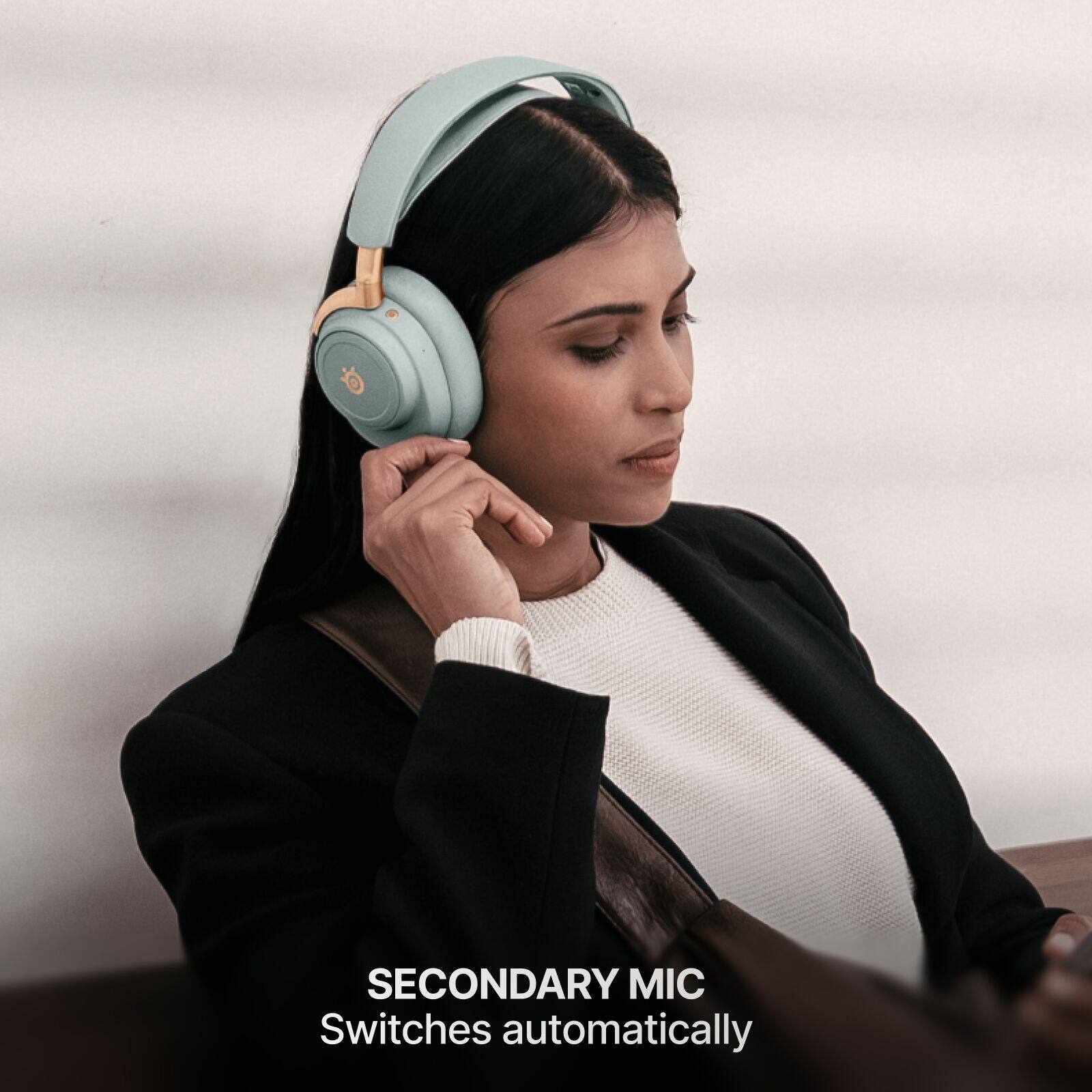 SECONDARY MIC  
Switches automatically