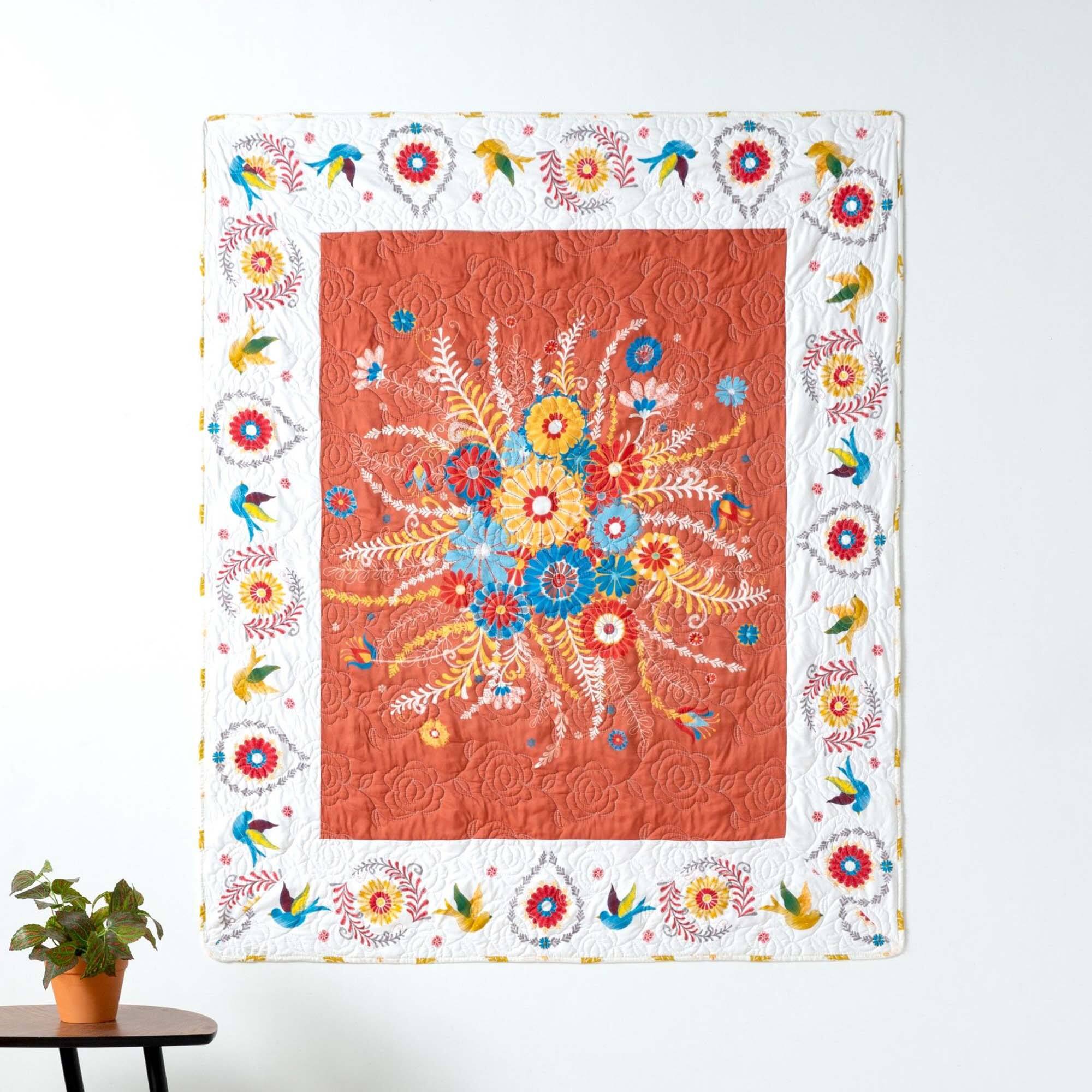 Alt View 1. Barefoot Bungalow - Barefoot Bungalow Topanga Throw Blanket Reversible Floral Print Two Looks in One 50" x 60" Multicolor - Multicolor.