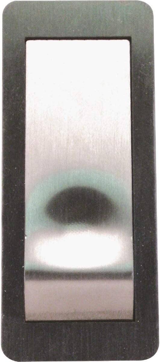 Alt View 1. IQ America - IQ America Wireless Doorbell Pushbutton Replacement Contemp Style Non-lighted Satin Nickel - White.