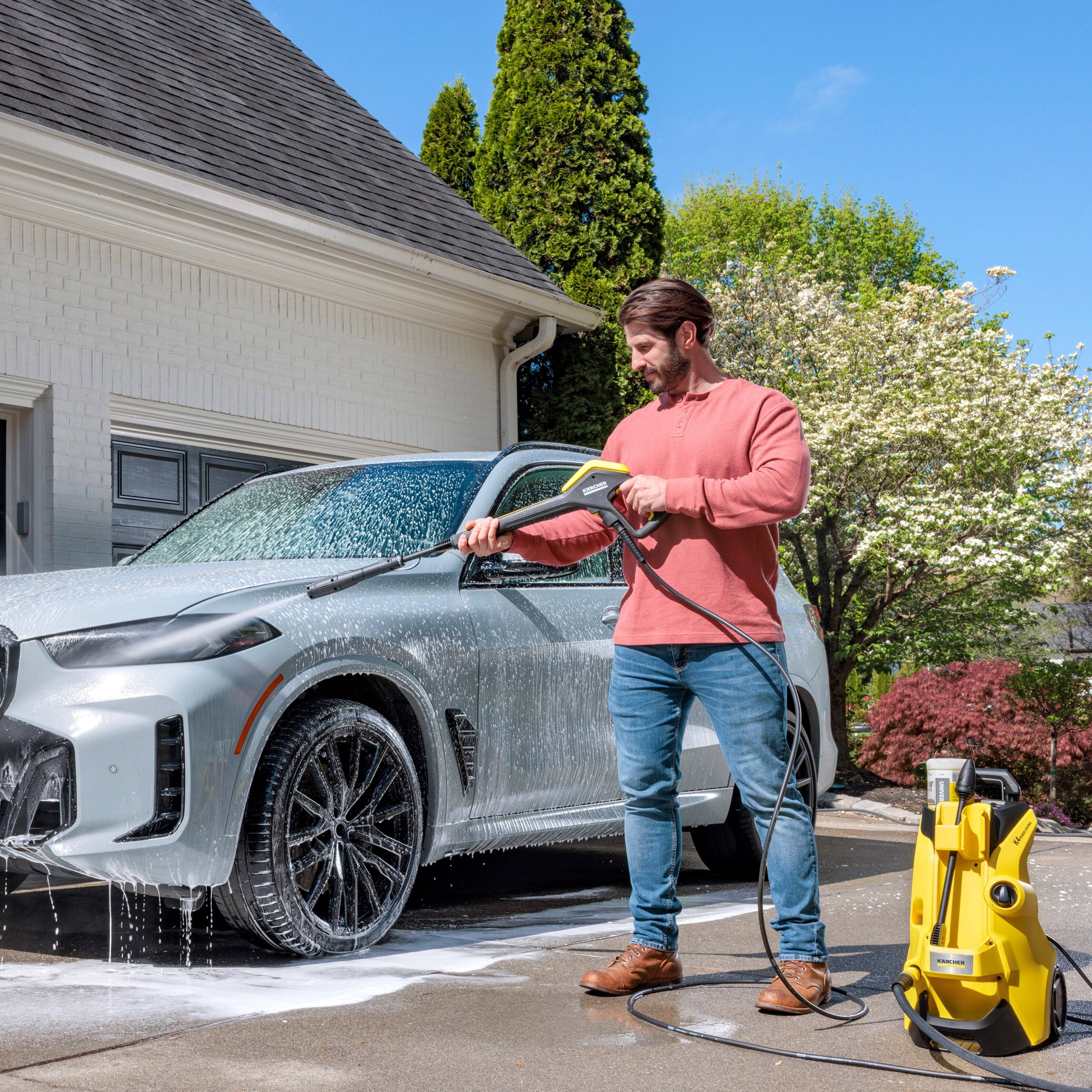 Alt View 8. Karcher - Pressure Washer K 4 Power Control, Max 2250 PSI, for Cars, Driveways, Siding, Patios, Max 1.50 GPM - Yellow.