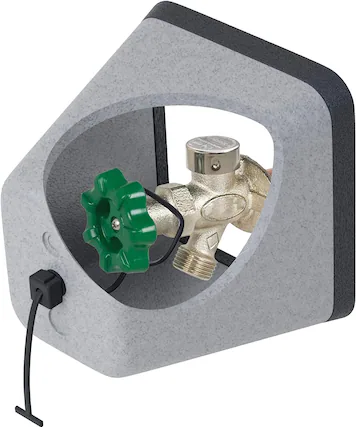 Front. Home Intuition - Home Intuition Outdoor Foam Faucet Cover - Grey.